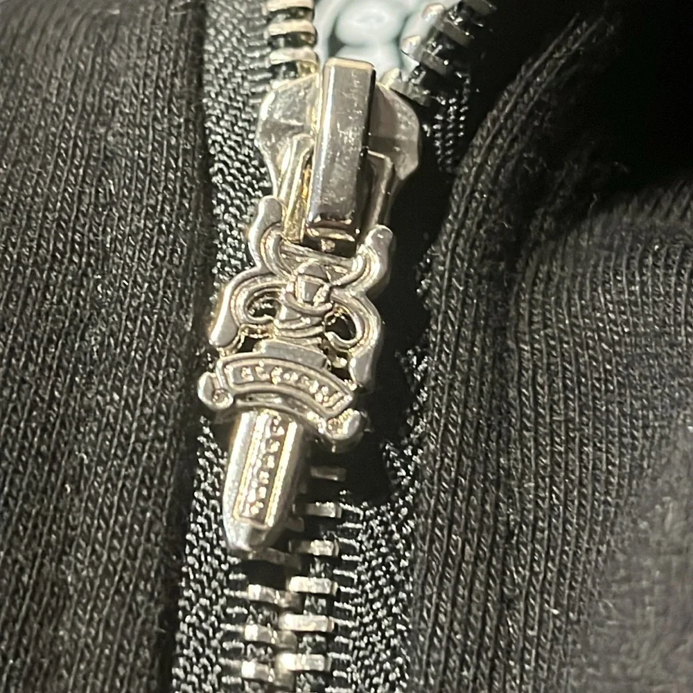 CHROME HEARTS x ROLLING STONES Black Hoodie with Red Tongue Logo - Picture 7 of 9